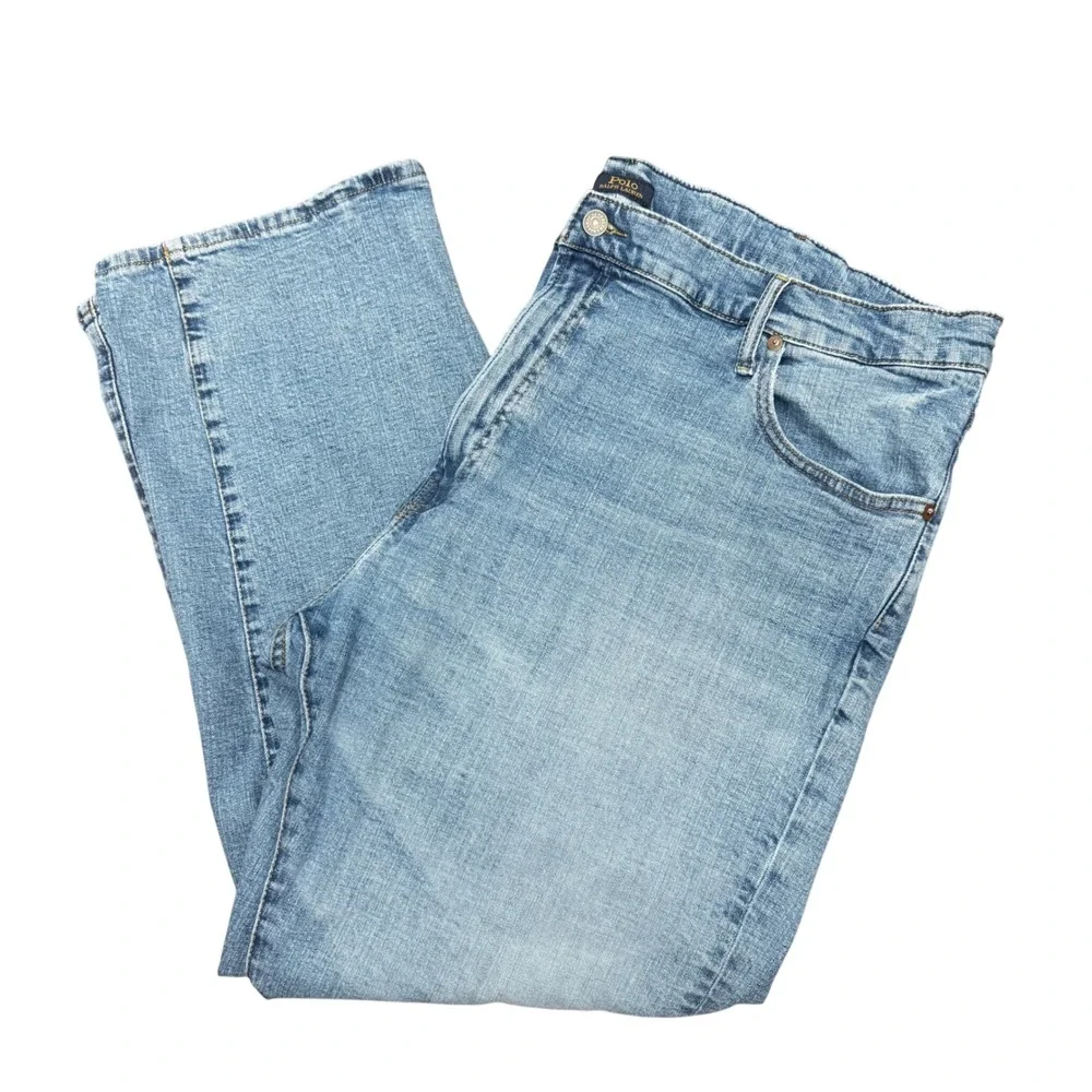 Polo Ralph Lauren Jeans Mens 46/30 Blue Hampton Relaxed Straight Leg Denim Pants